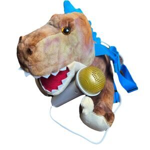 Singing Machine Kids Lil’ Rex Sing Along Crew Speaker/Microphone Wearable Plush